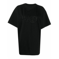 MM6 Maison Margiela Camisa com bordado de números - Preto