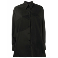 MM6 Maison Margiela Camisa oversized com botões - Preto