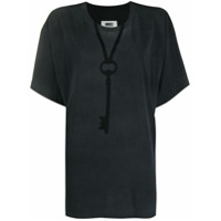 MM6 Maison Margiela Camiseta com estampa de chave - Preto