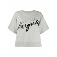 MM6 Maison Margiela Camiseta com estampa de logo - Azul