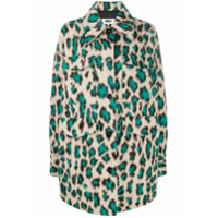 MM6 Maison Margiela Casaco oversized com estampa de leopardo - Neutro