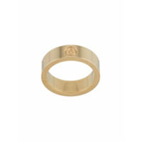 MM6 Maison Margiela engraved-logo ring - Dourado