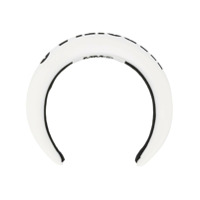 MM6 Maison Margiela Headband com estampa de logo - Branco