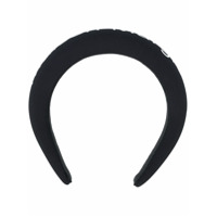 MM6 Maison Margiela Headband com estampa de logo - Preto