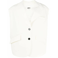 MM6 Maison Margiela Jaqueta sem mangas com pelerine - Branco