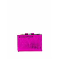 MM6 Maison Margiela Porta-cartões dobrável metálico - Rosa