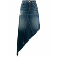 MM6 Maison Margiela Saia jeans assimétrica - Azul
