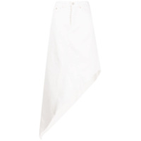 MM6 Maison Margiela Saia jeans assimétrica - Branco