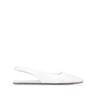 MM6 Maison Margiela Sapato com bico quadrado e fechamento no tornozelo - Branco