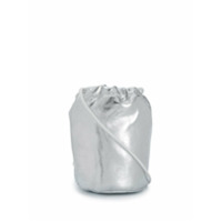 MM6 Maison Margiela silver drawstring bucket bag - Cinza