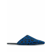 MM6 Maison Margiela Slipper com estampa de leopardo - Azul