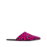 MM6 Maison Margiela Slipper com estampa de leopardo - Rosa