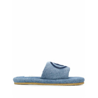 MM6 Maison Margiela Slipper com estampa de logo - Azul