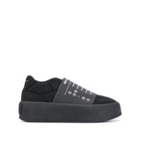 MM6 Maison Margiela Tênis cano baixo com plataforma - Preto