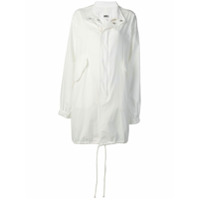 MM6 Maison Margiela Trench coat com capuz - Branco