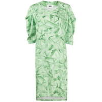 MM6 Maison Margiela Vestido com estampa geomátrica - Verde