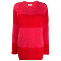 Molly Goddard Suéter Noah com listras e acabamento canelado - Rosa