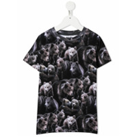 Molo Camiseta decote careca com estampa Teddy Bear - Preto
