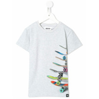 Molo Camiseta Raven Skateboard com estampa gráfica - Cinza