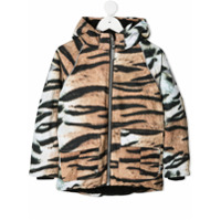 Molo Jaqueta Wild Tiger com capuz - Marrom