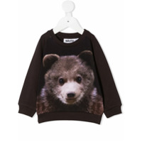 Molo Teddy Bear print crew neck sweatshirt - Marrom