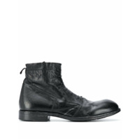 Moma Ankle boot Punto com amarração - Preto