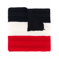 Moncler Cachecol de tricô color block - Vermelho