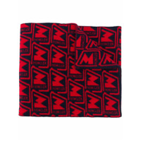 Moncler Cachecol de tricô com padronagem de logo - Vermelho