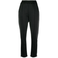 Moncler Calça esportiva com acabamento de logo - Preto