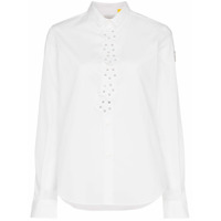 Moncler Camisa com aplicações florais - Branco