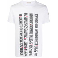 Moncler Camiseta com estampa de logo - Branco