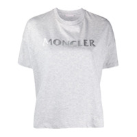 Moncler Camiseta com estampa de logo - Cinza