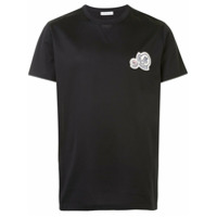 Moncler Camiseta com patch de logo duplo - Preto