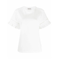 Moncler Camiseta com pregas nas mangas - Branco