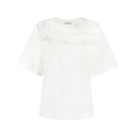 Moncler Camiseta com recorte de logo - Branco