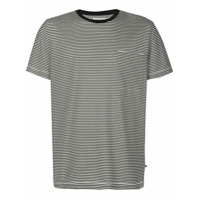 Moncler Camiseta decote careca com estampa de listras - Branco