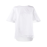 Moncler Camiseta mangas curtas com bordado - Branco