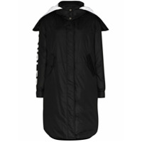 Moncler Casaco matelassê Hugon com logo - Preto
