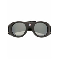 Moncler Eyewear Óculos de ski com logo - Marrom