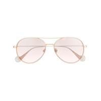 Moncler Eyewear Óculos de sol aviador - Dourado