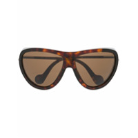 Moncler Eyewear Óculos de sol com lentes coloridas - Marrom
