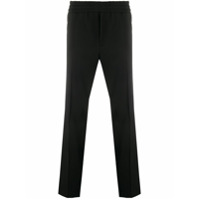 Moncler Grenoble Calça reta cintura média - Preto