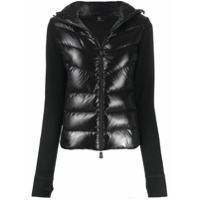 Moncler Grenoble Jaqueta matelassê com capuz - Preto