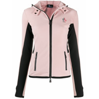 Moncler Grenoble Jaqueta slim color block - Rosa