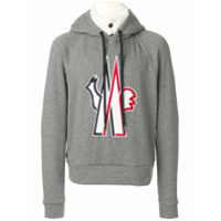 Moncler Grenoble Moletom de matelassê - Cinza