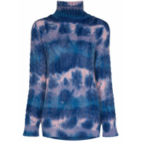 Moncler Grenoble Suéter de tricô com efeito marmorizado - Azul