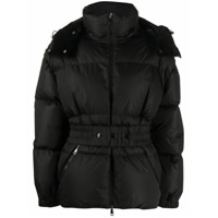 Moncler Jaqueta matelassê com cinto - Preto