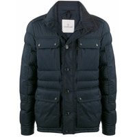 Moncler Jaqueta matelassê com gola alta - Azul