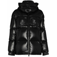 Moncler Jaqueta matelassê Guernic com logo - Preto