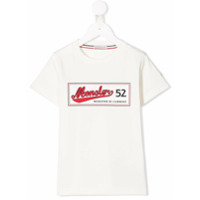 Moncler Kids Camiseta com estampa de logo - Neutro